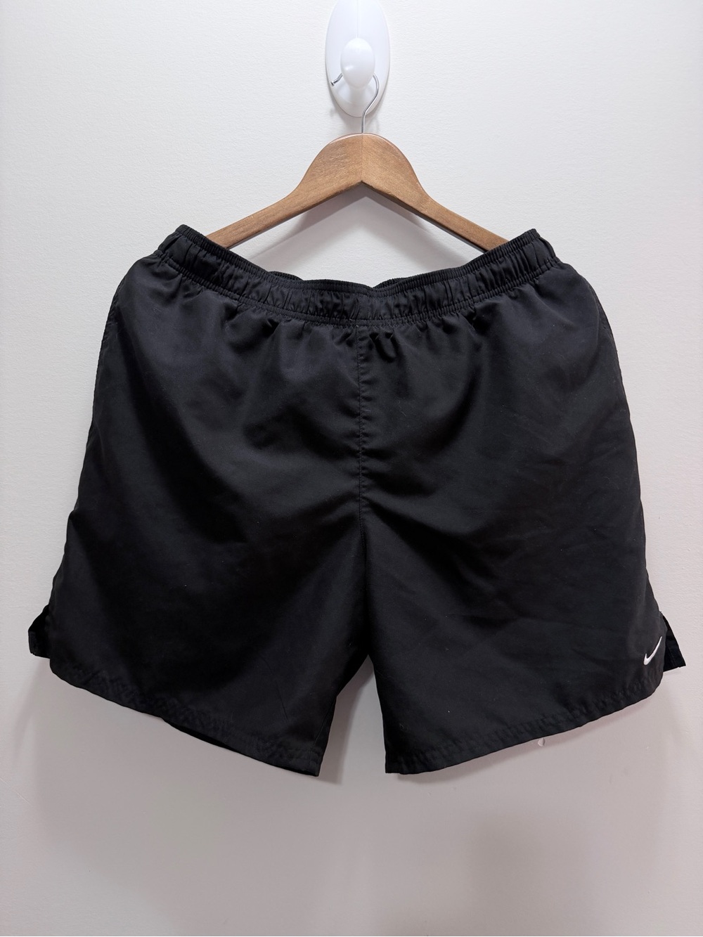 Nike Black Gym Shorts with Swoosh Tag